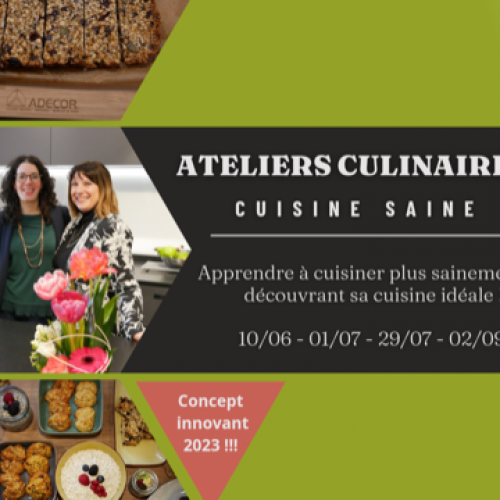Ateliers culinaires chez Adecor Cuisines avec Mélanie Julio Ateliers culinaires chez Adecor Cuisines avec Mélanie Julio